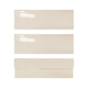 A set of three white tiles with different sizes.