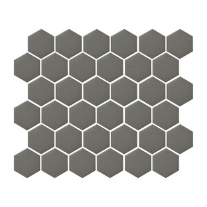 A gray hexagonal tile pattern is shown.