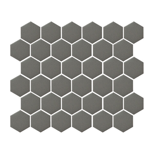 A gray hexagonal tile pattern is shown.