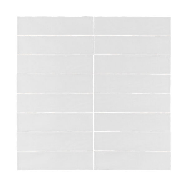 A white tile wall with many lines on it