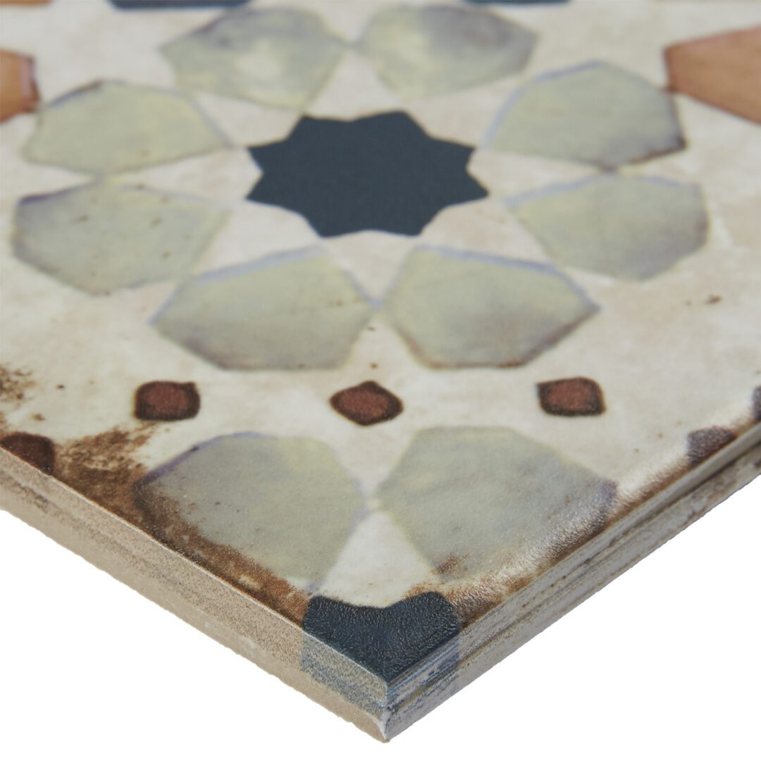 Retrospectives Covent Gardens 8"x8" Decorative Porcelain Floor Tile (Box of 13 Pieces) - Image 3