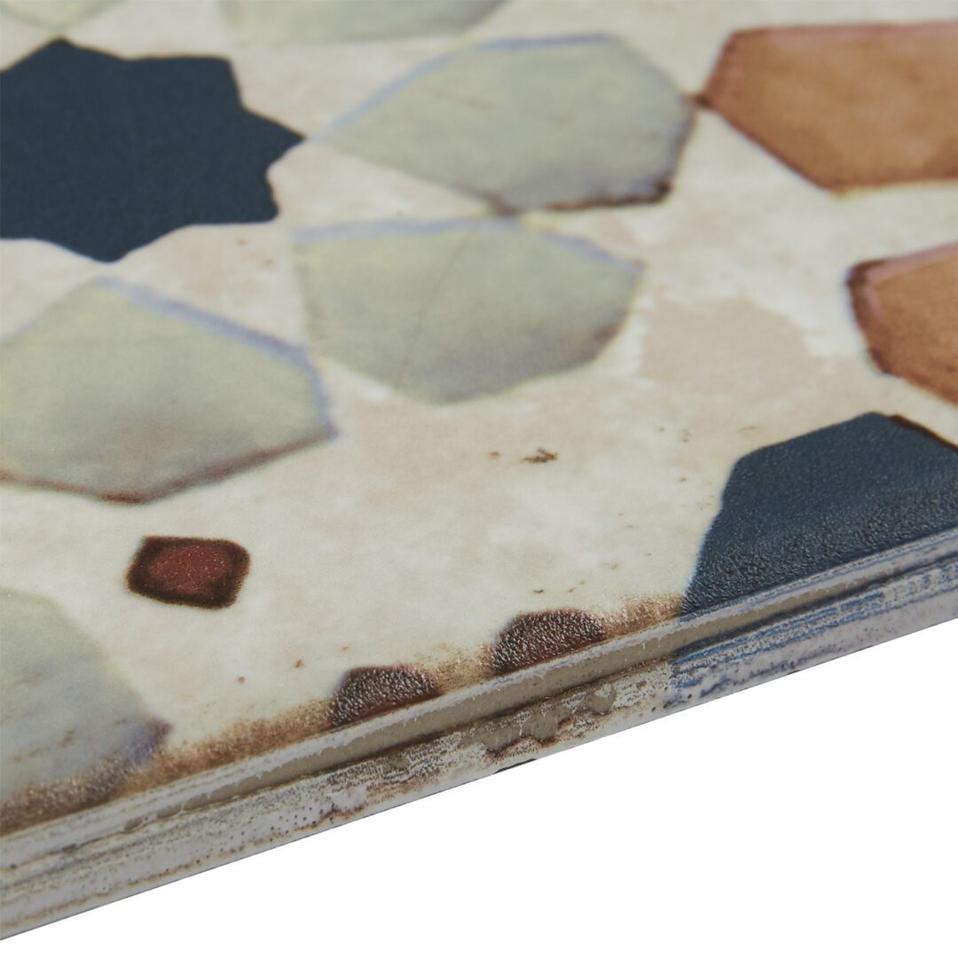 Retrospectives Covent Gardens 8"x8" Decorative Porcelain Floor Tile (Box of 13 Pieces) - Image 5