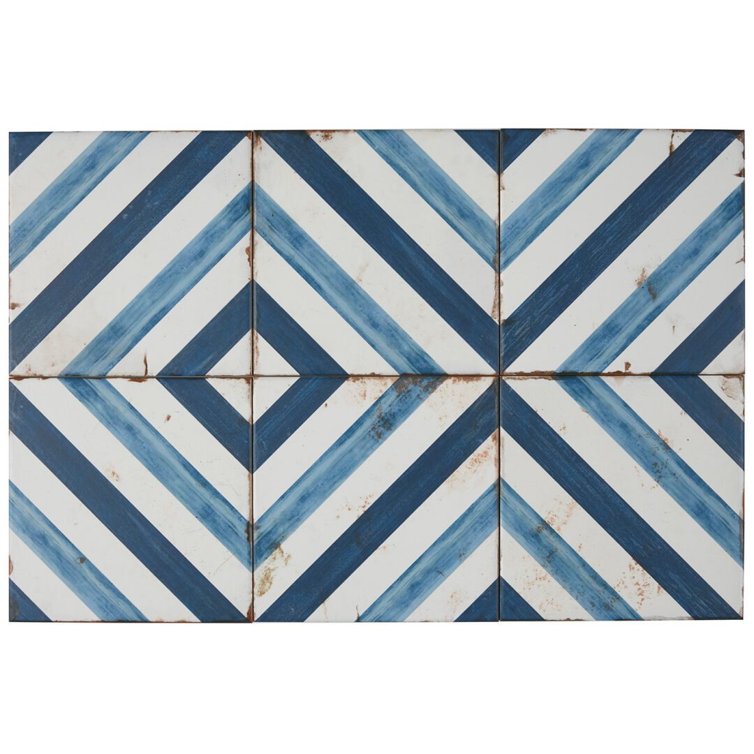 Retrospectives Royal Blues Porcelain 8x8 Floor - Image 3