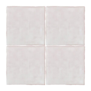 A set of four white tiles with the same image on each tile.