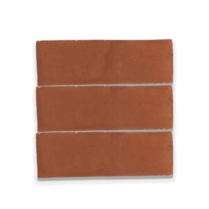 A brown tile with three strips of it