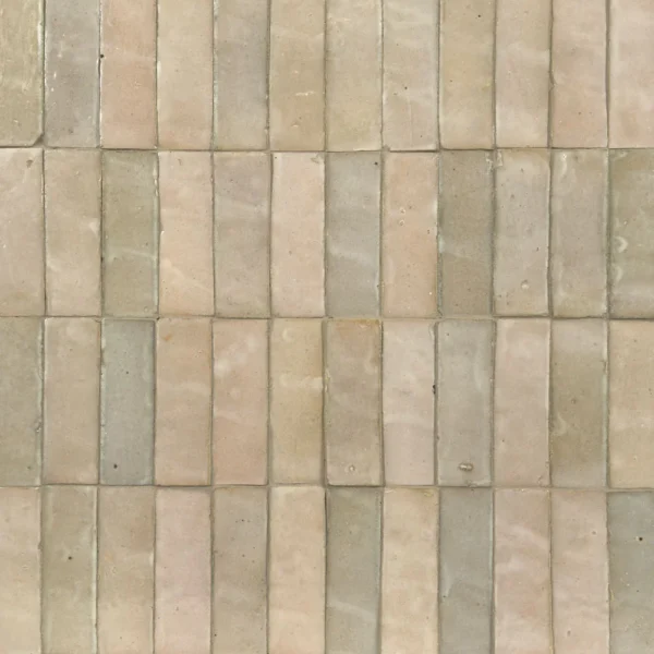 A tile wall with many different colors of tiles.