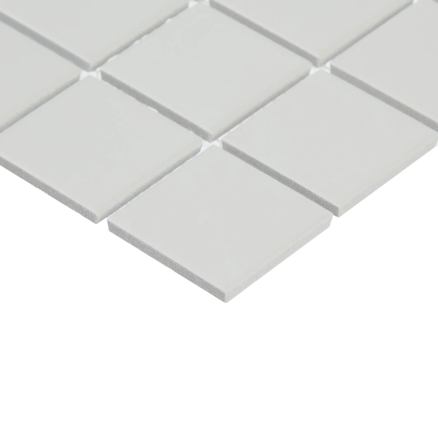 Basics Gray 2"x2" Matte Mosaic on 11.9"x11.9" Mesh-Mounted Sheet - Image 2