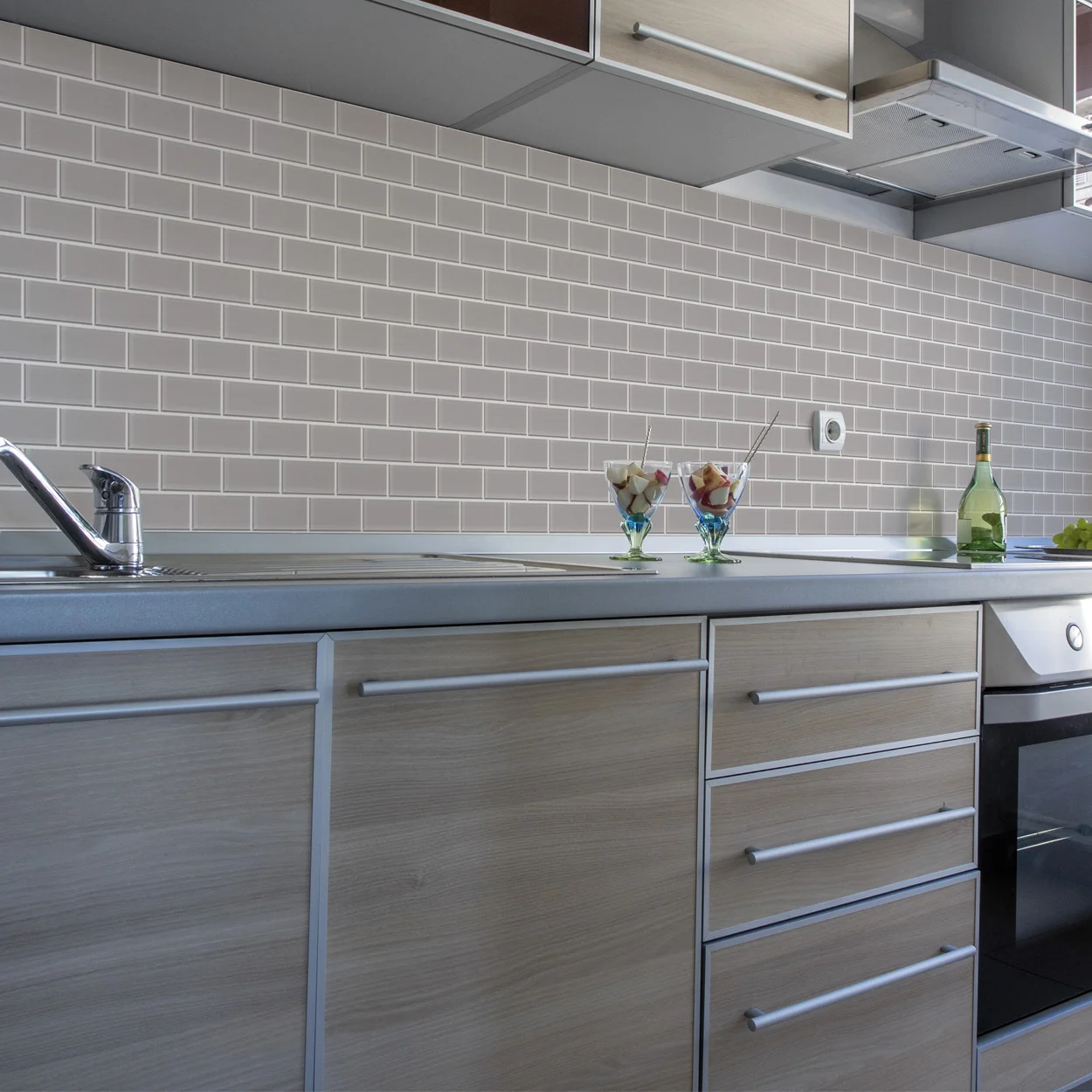 Midway Glass Ash 2"x4" Mosaic on Mesh-Mounted Sheet - Image 4