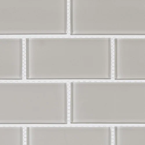 Midway Glass Ash 2"x4" Mosaic on Mesh-Mounted Sheet - Image 2