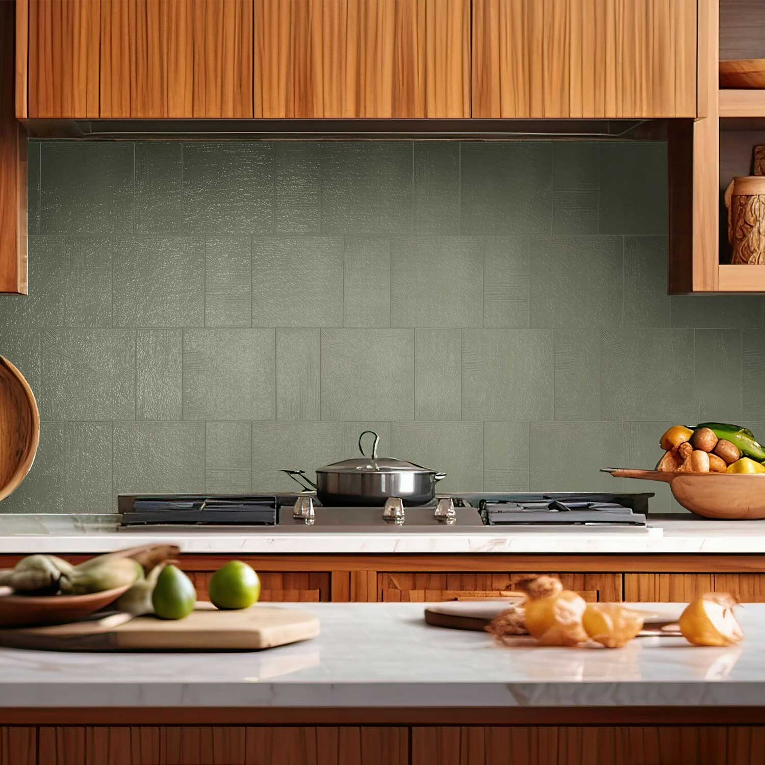 Plastra Atelier Sage Mist 7"x7" Through-Body Porcelain Tile (Box of 30 Pieces) - Image 4