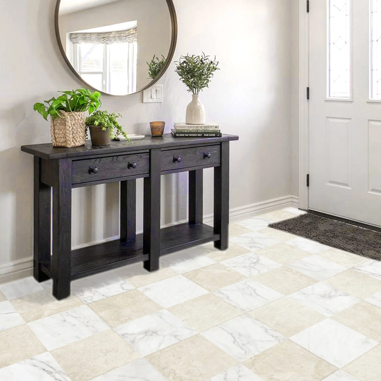 Arcade Créme 12"x12" Rectified Porcelain Floor Tile (Box of 6 Pieces) - Image 5