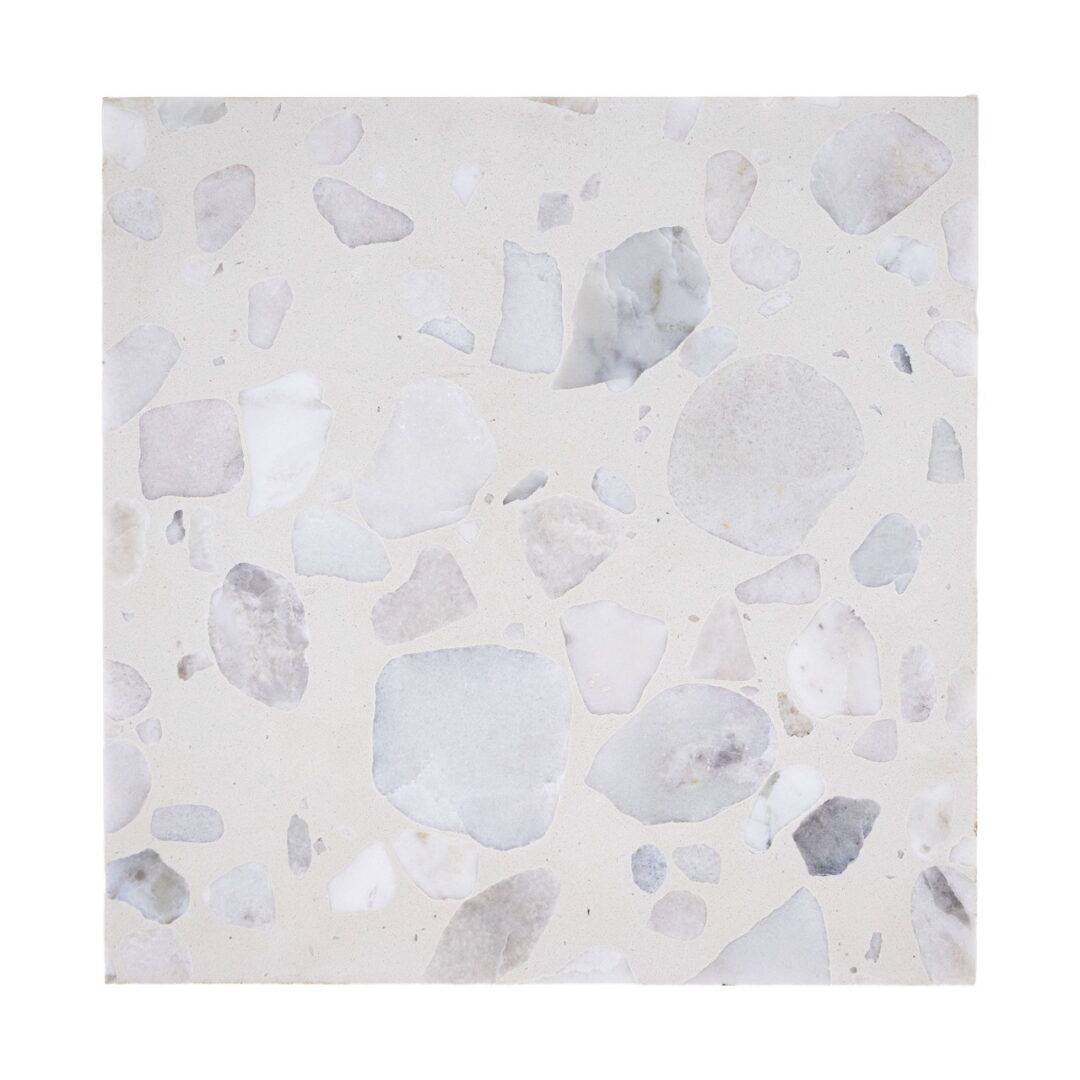 Terrazzo Studio Cloud Drift 8"x8" Terrazzo Floor Tile (Box of 13 Pieces)