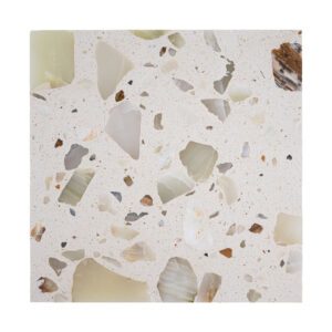Terrazzo Studio Sunlit Sand 8"x8" Terrazzo Floor Tile (Box of 13 Pieces)