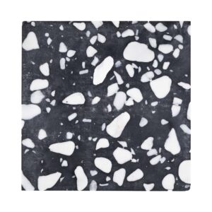 Terrazzo Studio Midnight Market 8"x8" Terrazzo Floor Tile (Box of 13 Pieces)