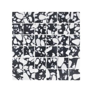 Terrazzo Studio Midnight Market 2x2 Terrazzo Mosaic on 11.81"x11.81" Mesh-Mounted Sheet
