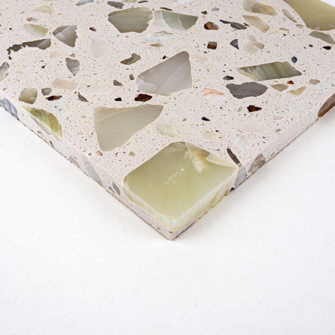 Terrazzo Studio Sunlit Sand 8"x8" Terrazzo Floor Tile (Box of 13 Pieces) - Image 2
