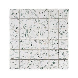 Terrazzo Studio Palm Picnic 2x2 Terrazzo Mosaic on 11.81"x11.81" Mesh-Mounted Sheet