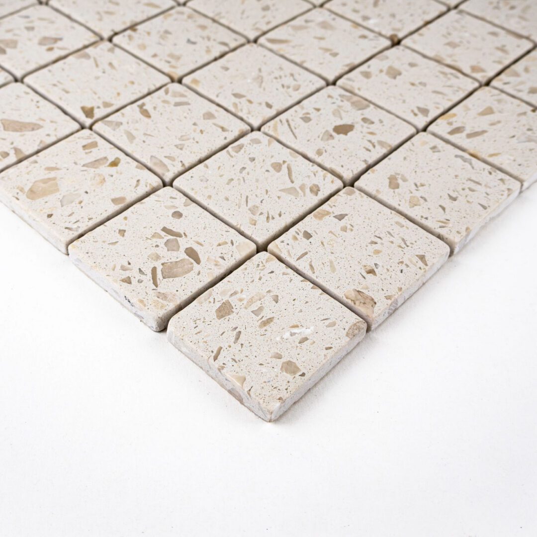 Terrazzo Studio Garden Glow 2x2 Terrazzo Mosaic on 11.81"x11.81" Mesh-Mounted Sheet - Image 2