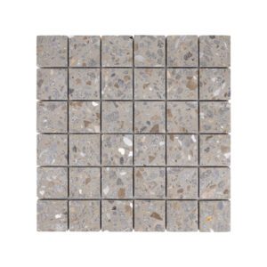 Terrazzo Studio River Walk 2x2 Terrazzo Mosaic on 11.81"x11.81" Mesh-Mounted Sheet